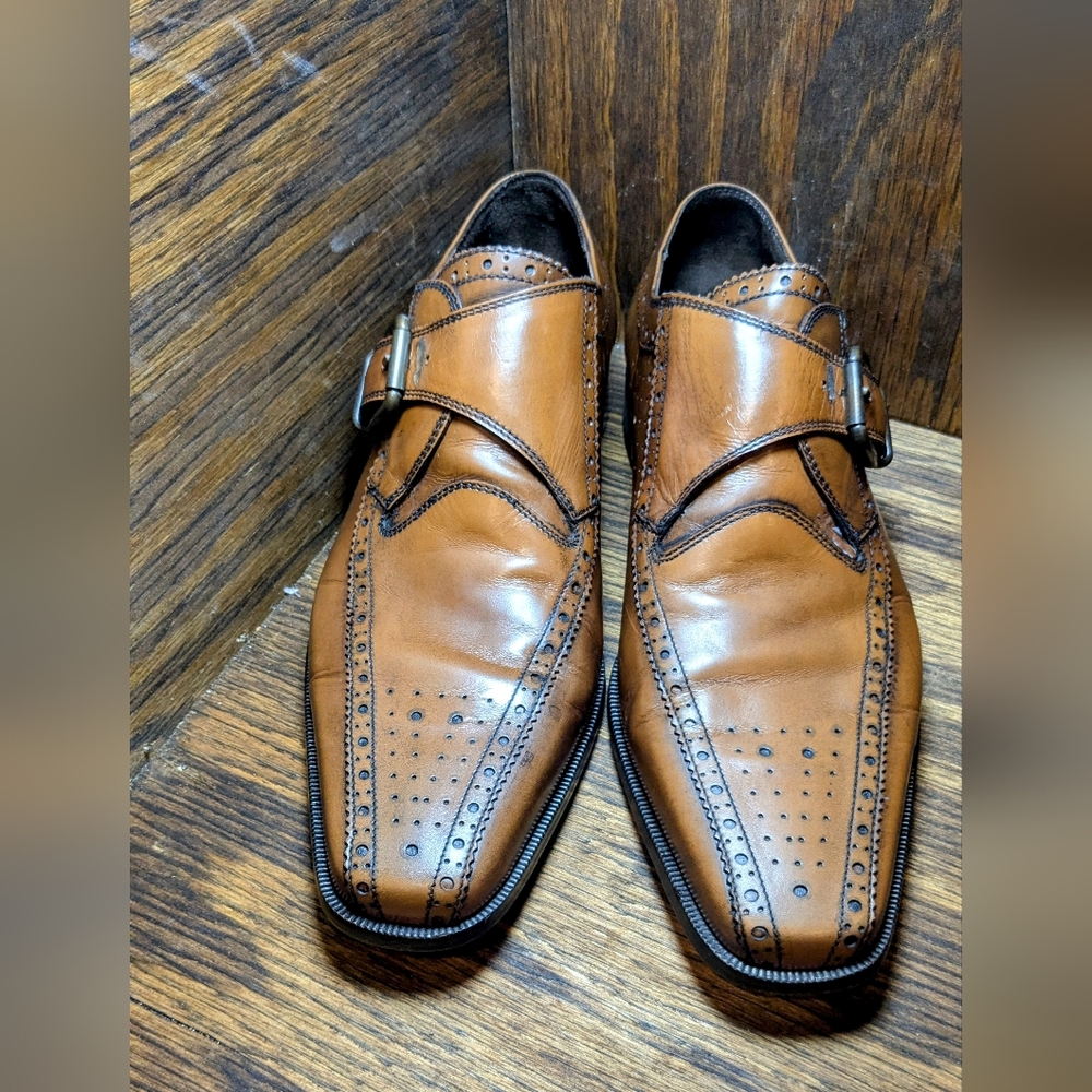 Vintage Dress Shoes Donald J Pliner Made In Mountains Of‎ Italy Mens Size 10.5 - Picture 4 of 5